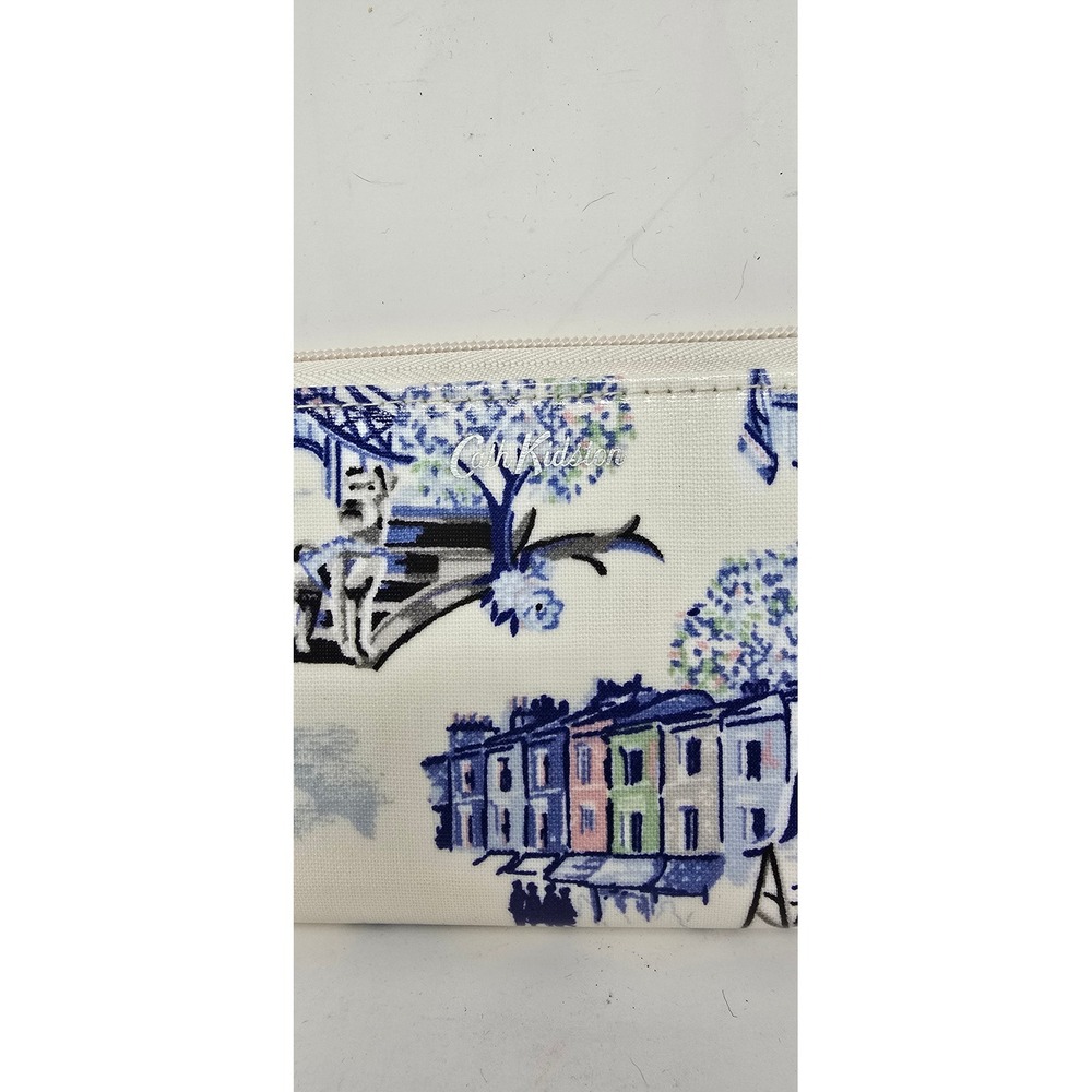 Cath Kidston zip wallet coated canvas whimsical artsy boho festival - Picture 2 of 7